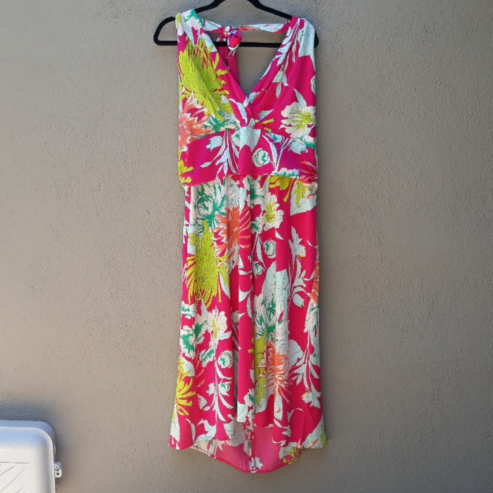 ANNA SCHOLZ NWT DOUBLE SILK HALTER PINK  24